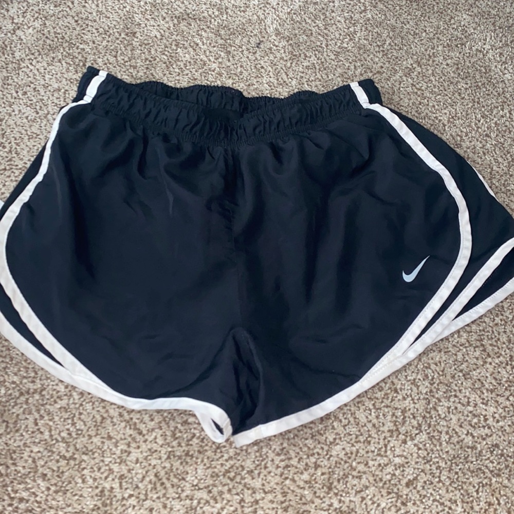 Black and white Nike shorts